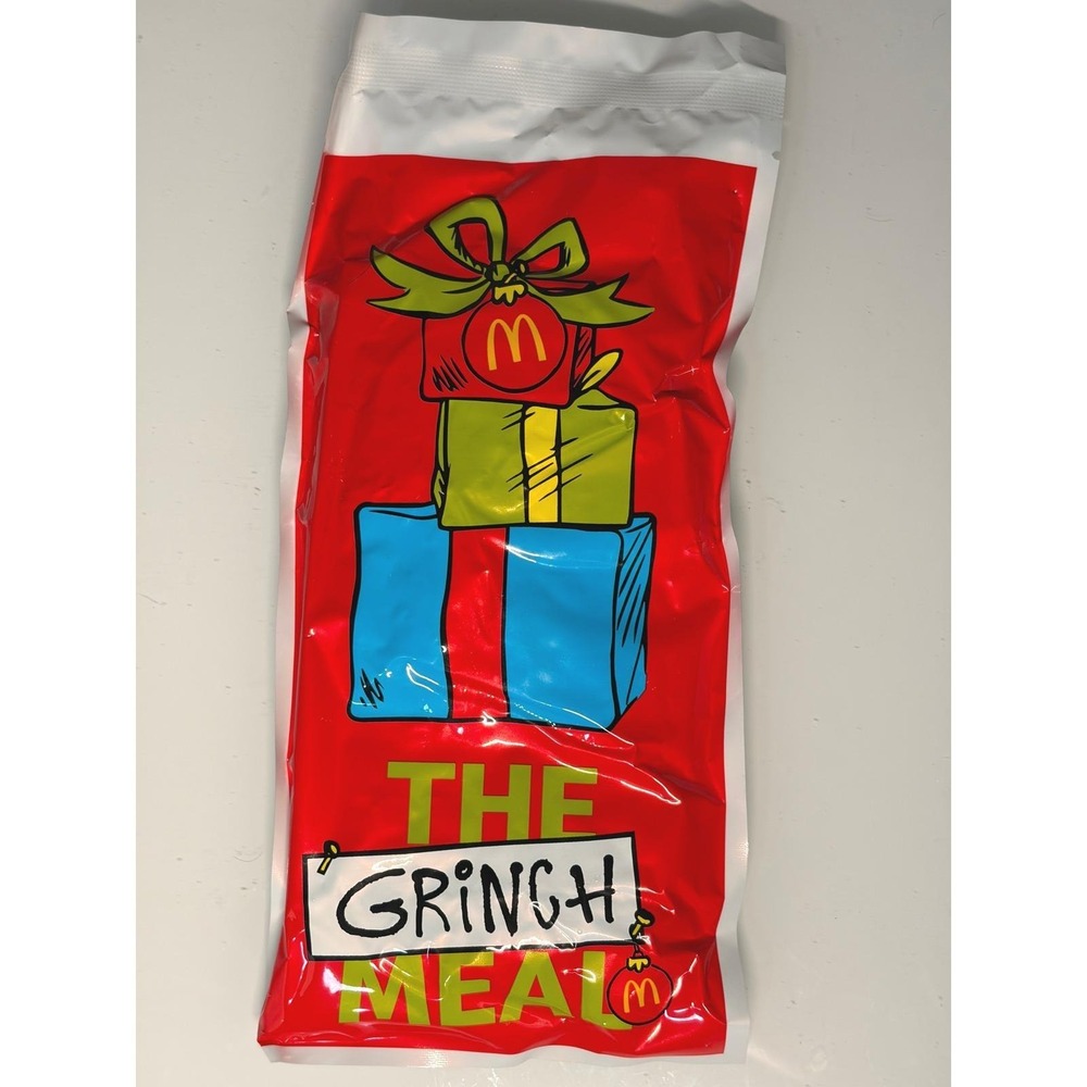 2025 McDonald's Grinch Socks‎ Christmas Adult Happy Meal - #2 Yellow